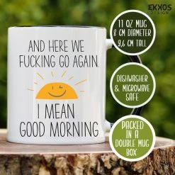 Goodmorning Mok - Mok Met Tekst - Grappige Mok - Verjaardag Cadeau - Cadeau Voor Man - Cadeau Voor Vrouw - Cadeau Voor Haar - Cadeau Voor Hem - Grappige Cadeau - Thee Glazen - Valentijn Cadeautjes - Koffiekopjes -Kook Verkoop 1200x1200 810