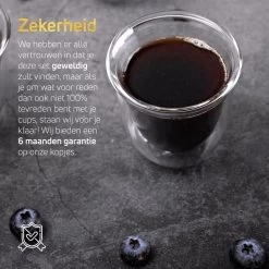 Dubbelwandige ESPRESSO Glazen Van Borosilicaat - Warme En Koude Dranken Kopjes - 70 ML - Set Van 6 -Kook Verkoop 1200x1200 820