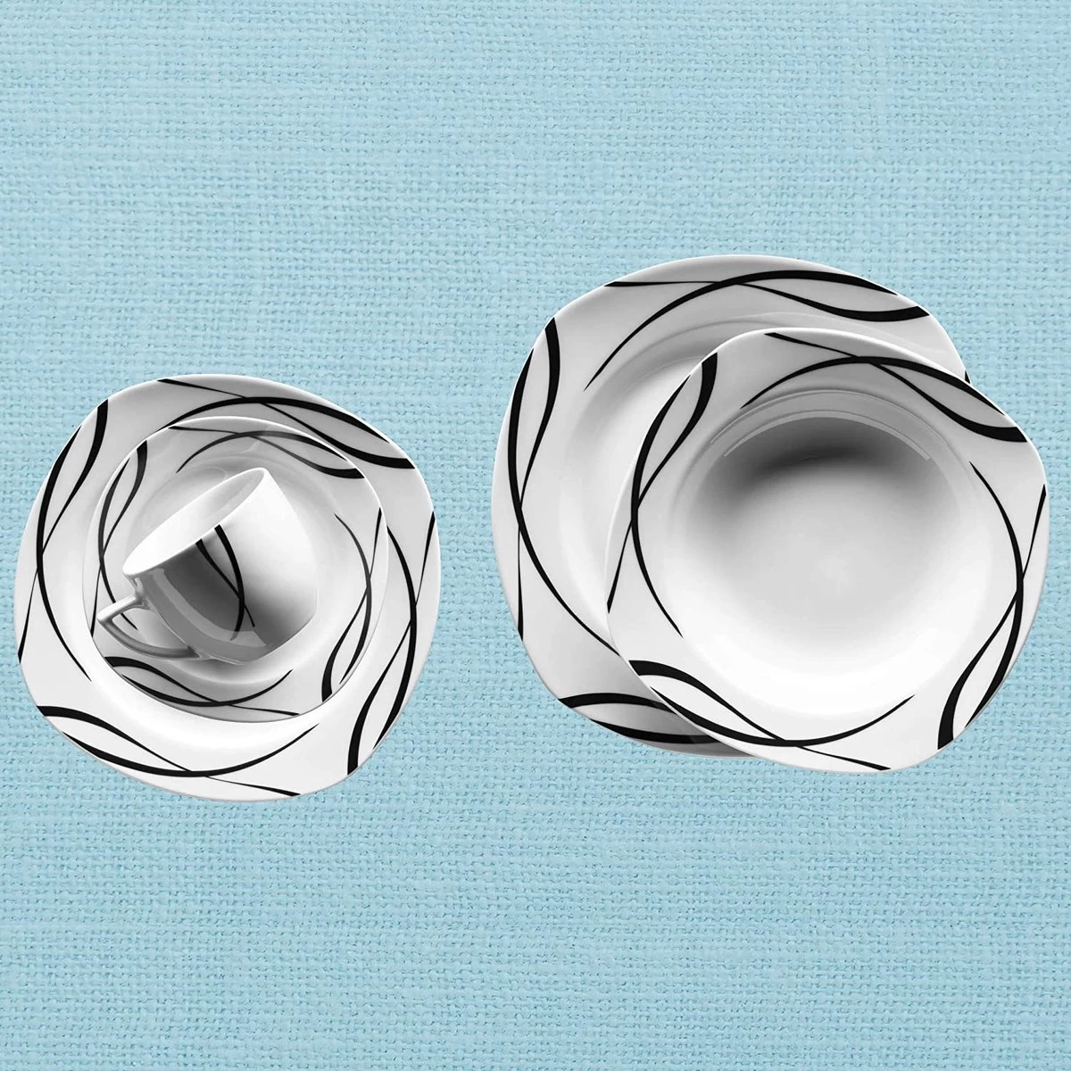 Merkloos 30-delige Combiset Voor 6 Personen 7 Merkloos 30-delige Combiset Voor 6 Personen - Afbeelding 5