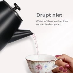 Vaja® Camille Theepot Zwart Met Filter - 1 Liter - RVS - Dubbelwanding 16 Vaja® Camille Theepot Zwart Met Filter - 1 Liter - RVS - Dubbelwanding -Kook Verkoop 1200x1200 958