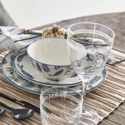 Riviera Maison Bord, Ontbijtbord, Servies, Tafeldecoratie Voor Eetkamer, Keuken - First Catch Breakfast Plate - Blauw - Keramiek - 1 Stuk -Kook Verkoop 1200x1200 984