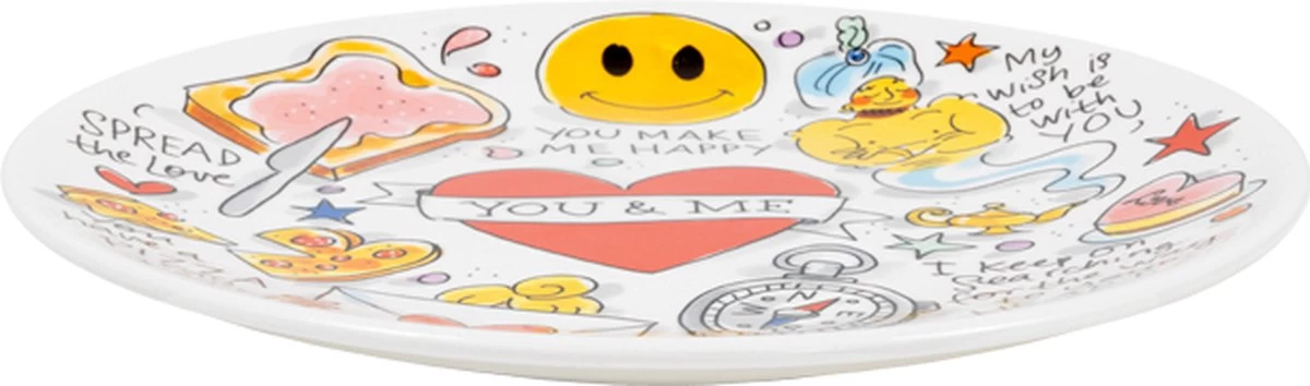 Blond Amsterdam, Specials LOVE: Ontbijtbord You & Me ø22CM 4 Blond Amsterdam, Specials LOVE: Ontbijtbord You & Me ø22CM - Afbeelding 2