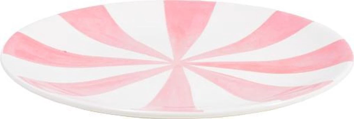 Blond Amsterdam Gebaksbord - Set - Girls/Pink Stripe 5 Blond Amsterdam Gebaksbord - Set - Girls/Pink Stripe - Afbeelding 3