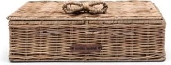 Riviera Maison Theedoos Rotan - Rustic Rattan Rue Du Bac Tea Box - Naturel