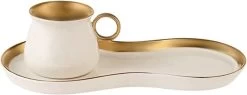 Karaca -Delon- Set Van 2 Koffiekopset-voor Twee Personen-Turkse Koffie-espresso-wit-gold-porselein- -Kook Verkoop 1200x461
