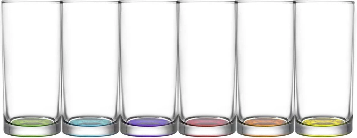 LAV Coral Longdrinkglas - Gekleurd - 295 Ml - 6 Stuks 3 LAV Coral Longdrinkglas - Gekleurd - 295 Ml - 6 Stuks