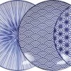Tokyo Design Studio | Nippon Blue | Set Van 4 Borden Ø 25,7 Cm | Porselein