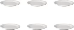 Bord Smalle Rand Mammoet Budgetline 16 Cm Wit 6 Stuk(s)
