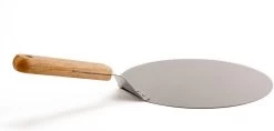 Inpro Pizzaschep RVS - Rond - Voor BBQ En Oven - Pizzaspatel - Taartschep - Houten Handvat - BBQ Gereedschap - Keukengerei - 30 Cm Diameter - Spatel -Kook Verkoop 1200x575