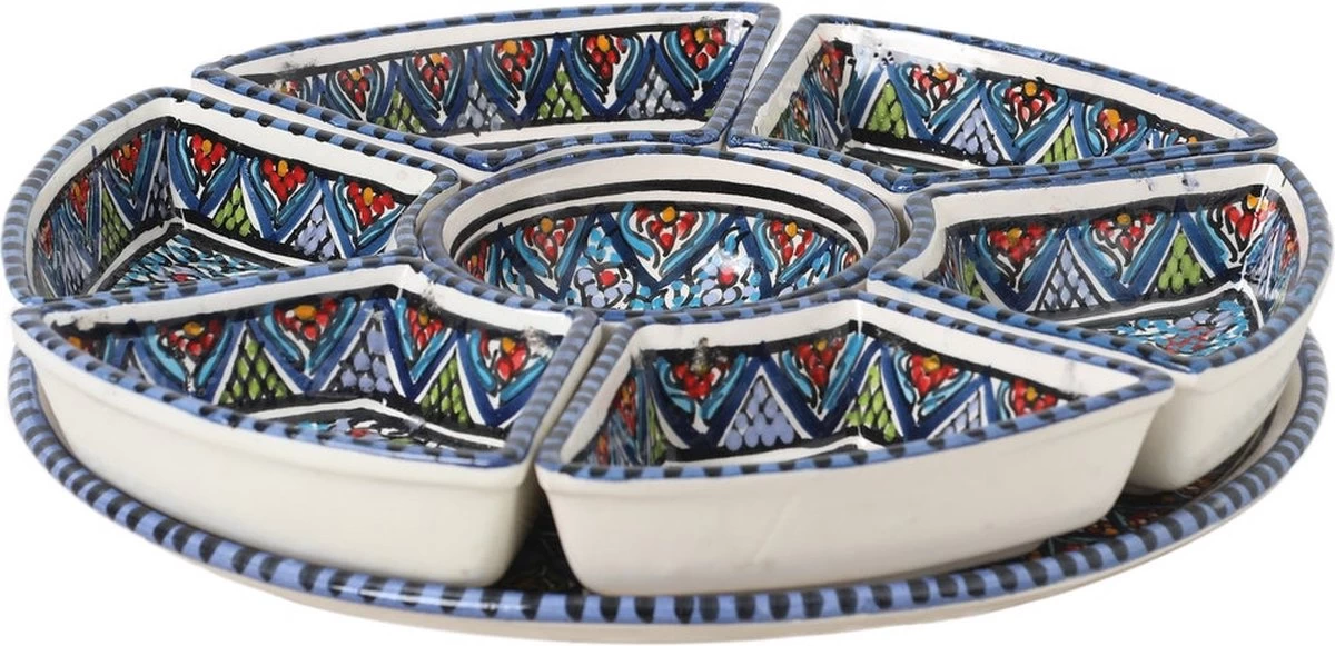 CRAFLAIR ~ Serveerschaal ~ Tapas Schaaltjes ~ 8-delig Set ~ Tapasschaal ~ Handgemaakt Aardewerk 3 CRAFLAIR ~ Serveerschaal ~ Tapas Schaaltjes ~ 8-delig Set ~ Tapasschaal ~ Handgemaakt Aardewerk