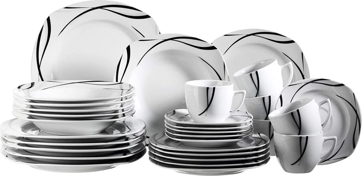 Merkloos 30-delige Combiset Voor 6 Personen 3 Merkloos 30-delige Combiset Voor 6 Personen