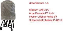 COVER UP HOC Diamond Bbq Hoes Rond - 70x80 Cm - Waterdicht Met Stormbanden En Trekkoord - Geschikt Voor O.a. Kamado, Big Green Egg, Grill Guru, The Bastard, Patton,Weber -Kook Verkoop 1200x586