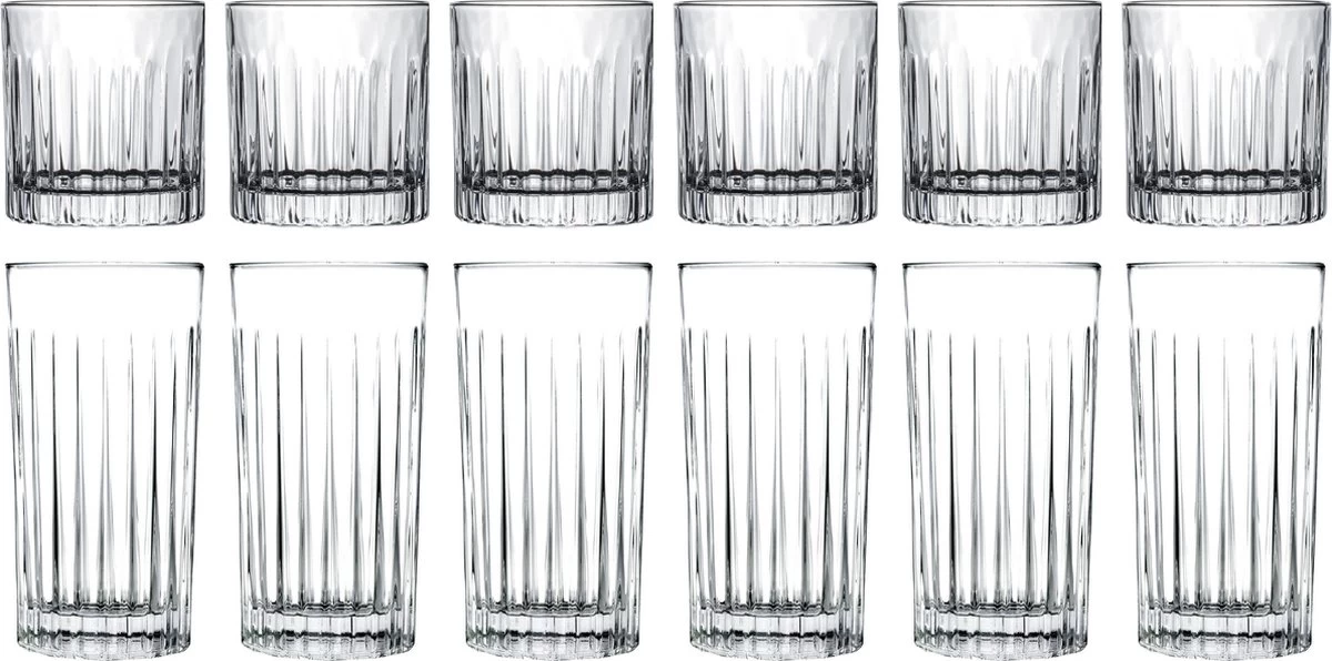 Jay Hill Glazenset (cocktailglazen & Longdrinkglazen) Moville - 12-Delig 3 Jay Hill Glazenset (cocktailglazen & Longdrinkglazen) Moville - 12-Delig