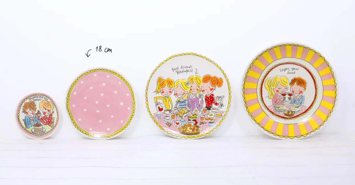 Blond Amsterdam Even Bijkletsen Gebaksbord Ø18 Cm - Stip 5 Blond Amsterdam Even Bijkletsen Gebaksbord Ø18 Cm - Stip - Afbeelding 3