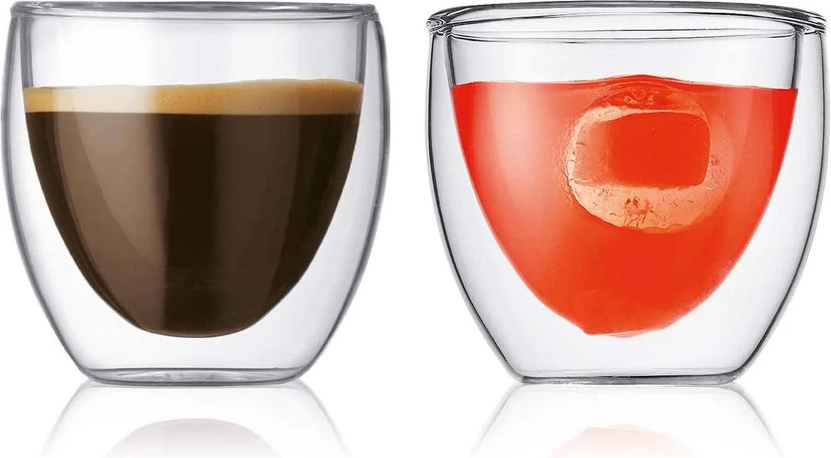 Bodum Theeglazen - Dubbelwandige Koffieglazen - 80 Ml - 6 Stuks - Carte Noire 7 Bodum Theeglazen - Dubbelwandige Koffieglazen - 80 Ml - 6 Stuks - Carte Noire - Afbeelding 5