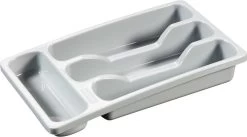 Curver Bestekbak 4 Vakken S - 33x20x6 Cm - Lichtgrijs