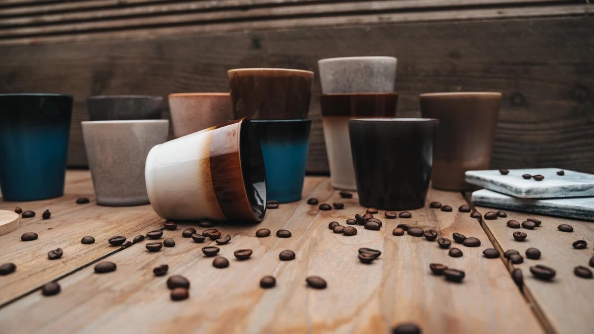 Koffiekopjes - Earth Koffiemok - 200ML En 310ML - Koffiebeker - Set Van 12 Kopjes (ook Los Verkrijgbaar) - Porselein - Hip En Trendy 5 Koffiekopjes - Earth Koffiemok - 200ML En 310ML - Koffiebeker - Set Van 12 Kopjes (ook Los Verkrijgbaar) - Porselein - Hip En Trendy - Afbeelding 3