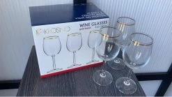 Krosno Wijnglas Goldline - 25 Cl - Transparant Goud - 6 Stuk(s) -Kook Verkoop 1200x677 1