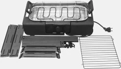 Royalty Line Elektrische Barbecue - Indoor En Outdoor BBQ - Tafelgrill - Elektrische Grill - Grill Oppervlak 40x24 Cm - 2000W - Met Stand - Zwart -Kook Verkoop 1200x686