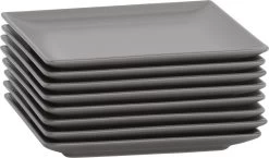 Lite-Body Hermes Gebaksbordjes - Set Van 8 Stuks - Ø16 Cm - Grijs Mat -Kook Verkoop 1200x705 2