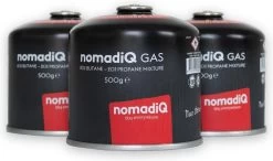NomadiQ Gasflesjes (3 Stuks X 500 Gram) - EN417 Schroefventiel