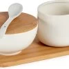 Suiker En Melk Serveren Setje Van Keramiek Met Bamboe 19 Cm -Kook Verkoop 1200x730