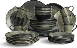 Dutch Rose Organic - Dutch Rose Set 36 Delig Servies Groen