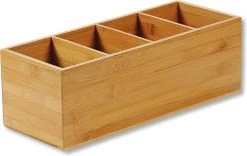 Merkloos Bestekbak FSC® Bamboe Hout - Staande Bestekhouder - Bestekbakje Houder - Bestek Bak Organizer- Bestekcassette - 35 X 14 X 12 Cm -Kook Verkoop 1200x756 1