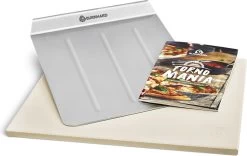 Burnhard Pizzasteen 38 X 30 X 1,5 Cm + Pizzaschep 27 Burnhard Pizzasteen 38 X 30 X 1,5 Cm + Pizzaschep -Kook Verkoop 1200x759