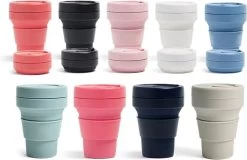 Koffiebeker - Reisbeker - Siliconen Beker - Opvouwbaar - Zwart - Drinkbeker - To Go -Kook Verkoop 1200x777 1