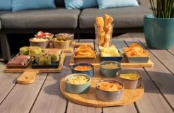 Cosy & Trendy Serveerplank Bamboe Dia 25 Cm Met 5x Luxe Hapjes/saus/tapas Schaaltjes -Kook Verkoop 1200x778