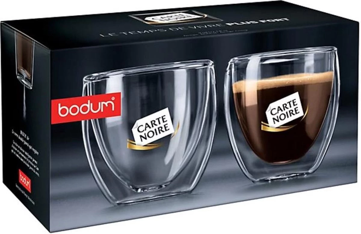 Bodum Theeglazen - Dubbelwandige Koffieglazen - 80 Ml - 6 Stuks - Carte Noire 8 Bodum Theeglazen - Dubbelwandige Koffieglazen - 80 Ml - 6 Stuks - Carte Noire - Afbeelding 6