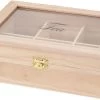 Excellent Houseware Houten Theedoos 6-vaks 21 X 16 X 8 Cm