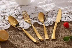 Bestekset - Bestek Goud -24 Delig-Zwitsers Kwaliteit-Complete Set-100% Roestvrijstaal-Gold 24k-Goud 24K -Kook Verkoop 1200x799 85
