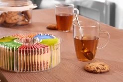 Mepal - Theedoos Rond - Transparant - 6 Vakken - Opbergdoos - Theekist -Kook Verkoop 1200x800 164