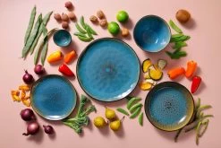 Palmer Bord Lotus 27.5 Cm Zwart Turquoise Stoneware 2 Stuk(s) -Kook Verkoop 1200x800 99