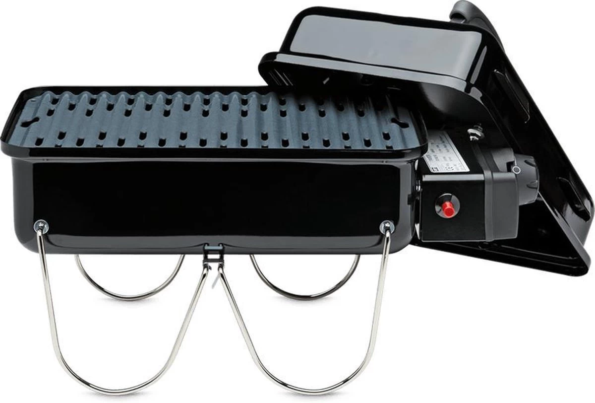 Weber Go-Anywhere Gas Barbecue - 41x26 Cm - Roestvrijstalen Branders - Gasregelkop - Incl. Deksel 7 Weber Go-Anywhere Gas Barbecue - 41x26 Cm - Roestvrijstalen Branders - Gasregelkop - Incl. Deksel - Afbeelding 5