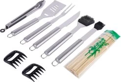 BBQ Accesoires Set Gereedschap Tang Borstel Barbecue Kookgerei - 10 Delig