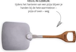 Boska Pizzaschep Barbecue - Kort Handvat - Stabiel - Aluminium - Eikenhout - BBQ Accessoires -Kook Verkoop 1200x820