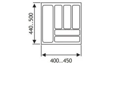 Culinorm Bestekbak - Besteklade - 45 Cm Breed X 50 Cm Diep - Grijs -Kook Verkoop 1200x850 7