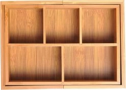 Verstelbare Lade Organizer - Voor Bestek/Keuken/Bureau/Make-Up/Accessoires – Uitschuifbare Lade Inzet Verdeler - Opbergbak Doos - Verstelbaar In 5 Of 7 Compartimenten - Duurzaam Bamboe Hout -Kook Verkoop 1200x859 3