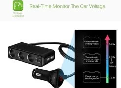 WiseGoods - Premium Auto Sigarettenaansteker Splitter - 4 Poorten USB - Autolader USB - Autolader Splitter - 12V Splitter -Kook Verkoop 1200x870