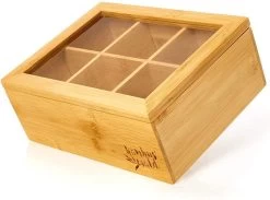 Bambuswald© Houten Theedoos Met 6 Vakken Gemaakt Van 100% Duurzame Bamboe 21 Bambuswald© Houten Theedoos Met 6 Vakken Gemaakt Van 100% Duurzame Bamboe -Kook Verkoop 1200x888 1