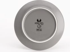 Lite-Body Hermes Pastabord - Set Van 8 Stuks - Ø 21 Cm - Aardewerk - Grijs Mat -Kook Verkoop 1200x895