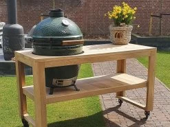 BBQ Tafel - Geschikt Voor Big Green Large/Bastard Large/Bastard Large Urban/Yakiniku 19 Inch/Monolith Large - Eikenhout - 87 Cm -Kook Verkoop 1200x900 18