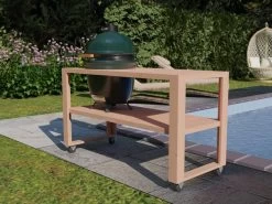 BBQ Tafel - Geschikt Voor Big Green Large/Bastard Large/Bastard Large Urban/Yakiniku 19 Inch/Monolith Large - Eikenhout - 87 Cm -Kook Verkoop 1200x900 19