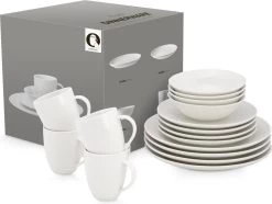 Vtwonen Serviesset - Wit - Porselein - 16-Delig 22 Vtwonen Serviesset - Wit - Porselein - 16-Delig -Kook Verkoop 1200x904