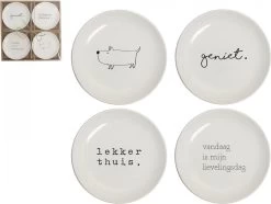 Gusta - Gebaksbordjes - ø 15 Cm - Set 4 Stuks - Porselein - Wit 11 Gusta - Gebaksbordjes - ø 15 Cm - Set 4 Stuks - Porselein - Wit -Kook Verkoop 1200x906 1