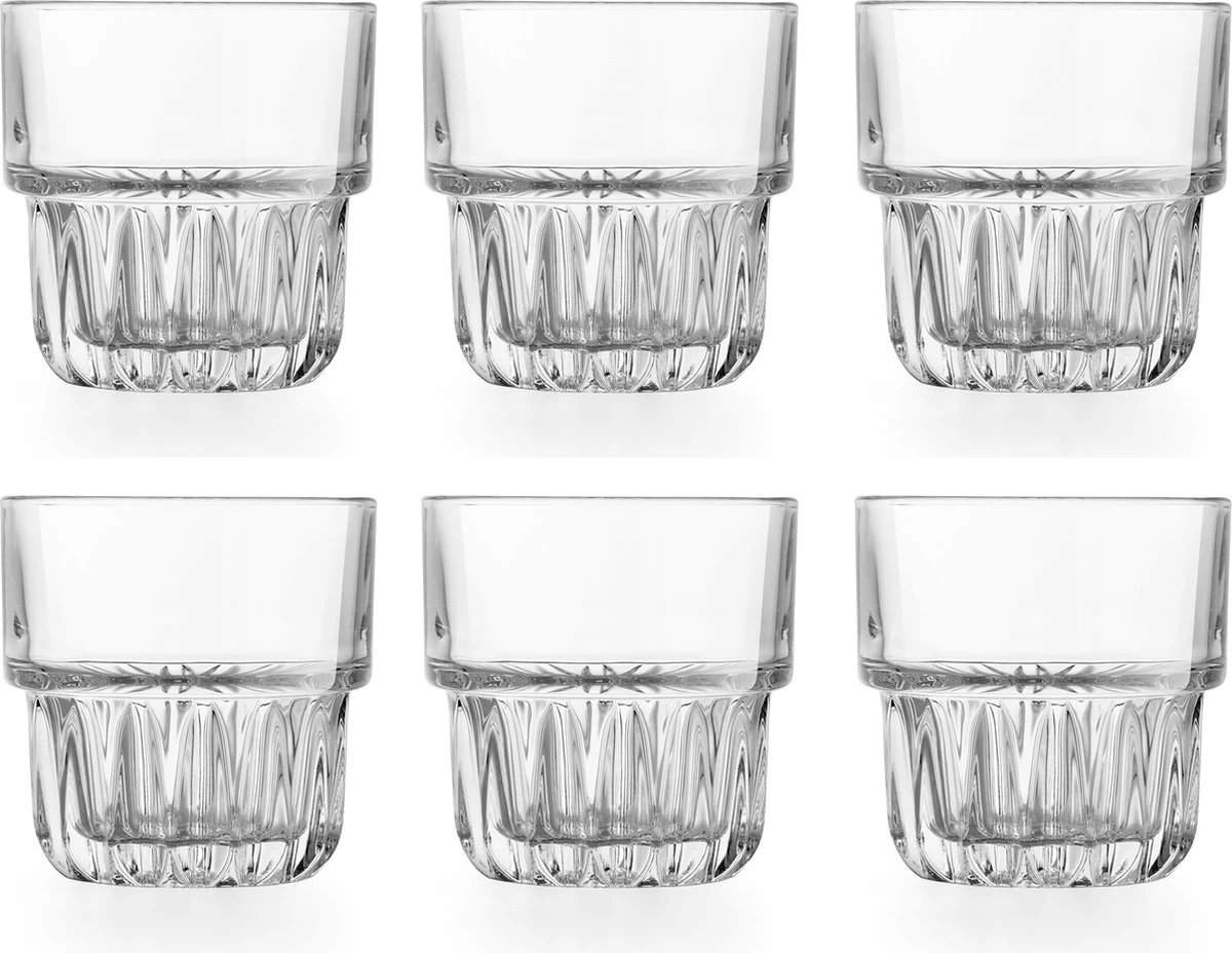 Libbey Drinkglas Everest - 355 Ml / 35,5 Cl - 6 Stuks - Stapelbaar - Hoge Kwaliteit 3 Libbey Drinkglas Everest - 355 Ml / 35,5 Cl - 6 Stuks - Stapelbaar - Hoge Kwaliteit