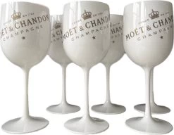 Moët & Chandon Ice - 4 Stuks Champagne Glazen (Wit) - Acryl - Horeca - EXAMEN TIP